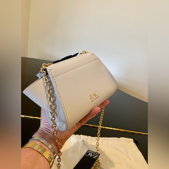 NWT Rare authentic Zac Zac Posen Eartha Mini Chain Leather Crossbody/bag - Picture 10 of 17